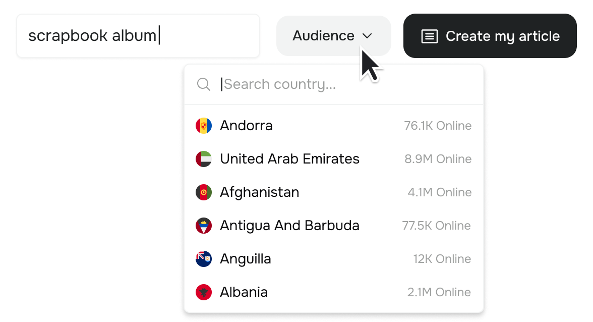 1. Start with your keyword